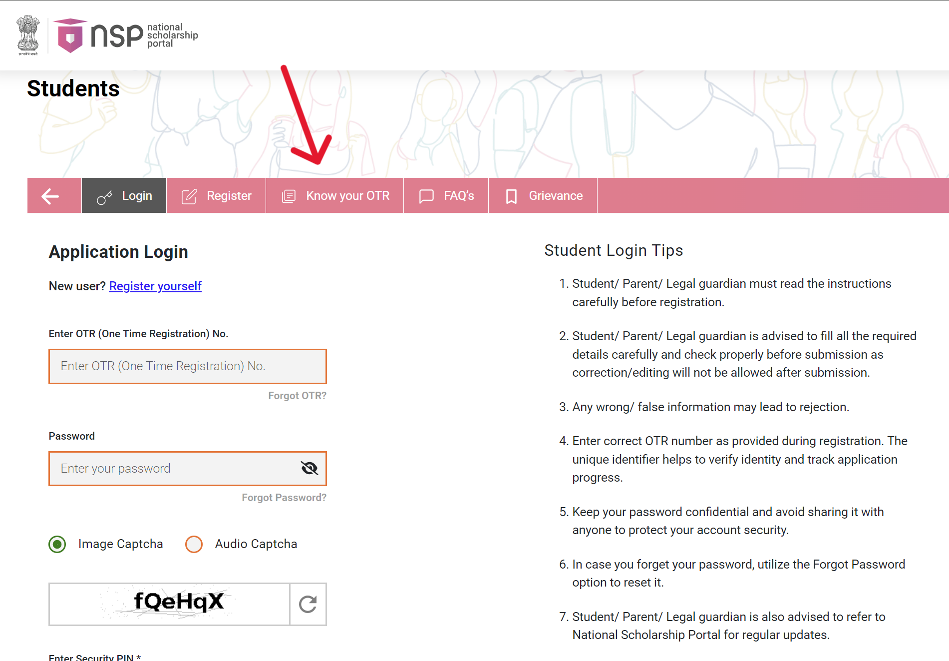 NSP Login